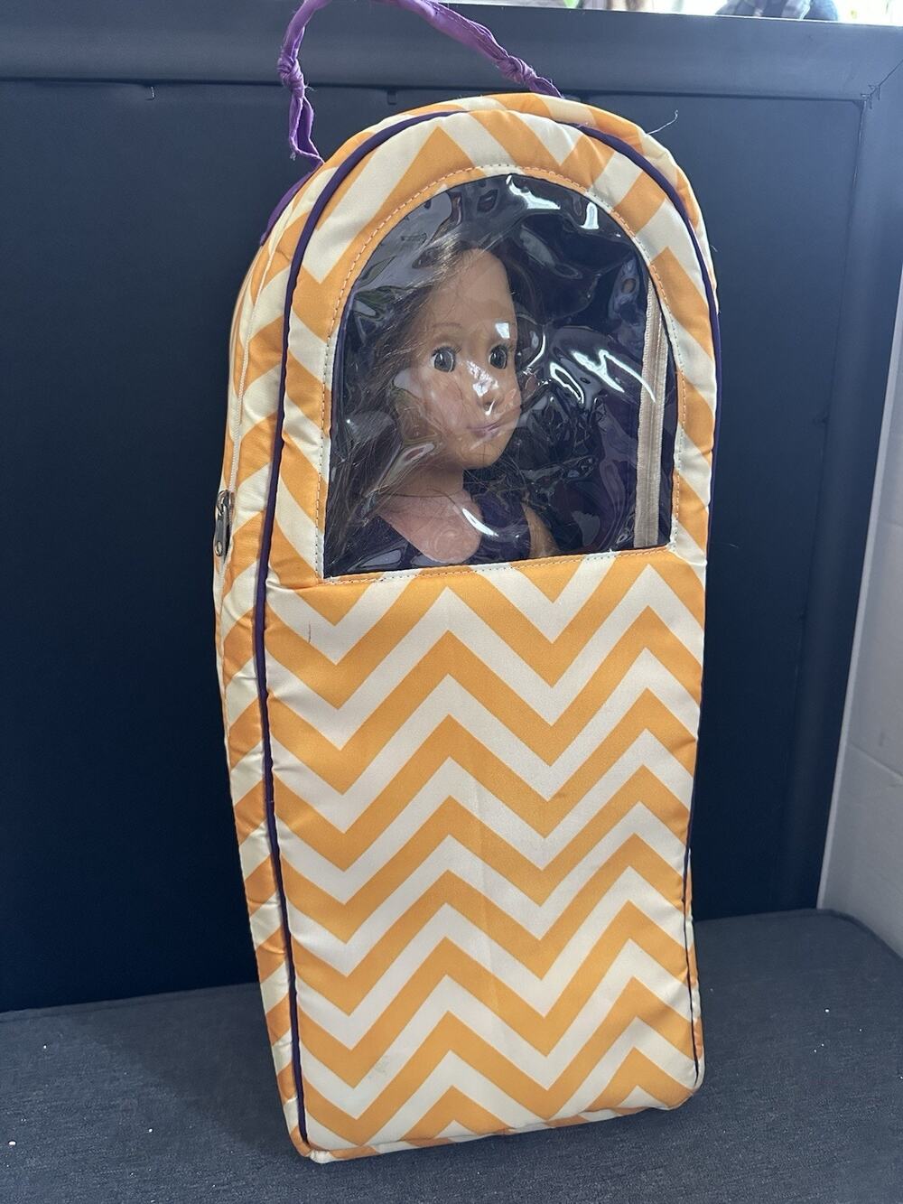 Our Generation Battat 18” Doll Brunette Ballerina Clothes + Chevron Carrier Lot
